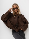 Kurtka bomber VELVET brown