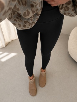 Legginsy modelujące CLASSIC | czekolada, czarne