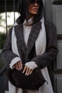 Marynarka TWEED SLAY | brąz, czarny